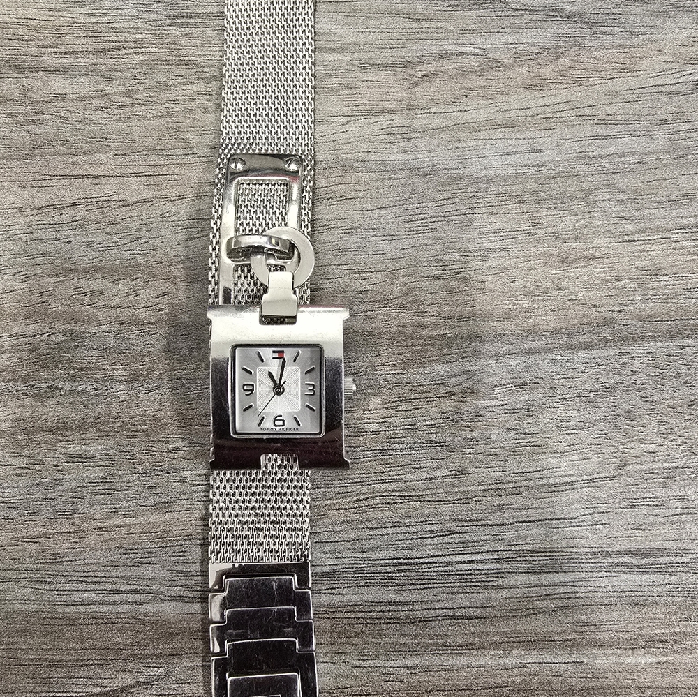Tommy Hilfiger Silver Square Dial Watch